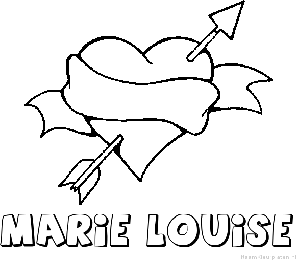Marie louise liefde kleurplaat
